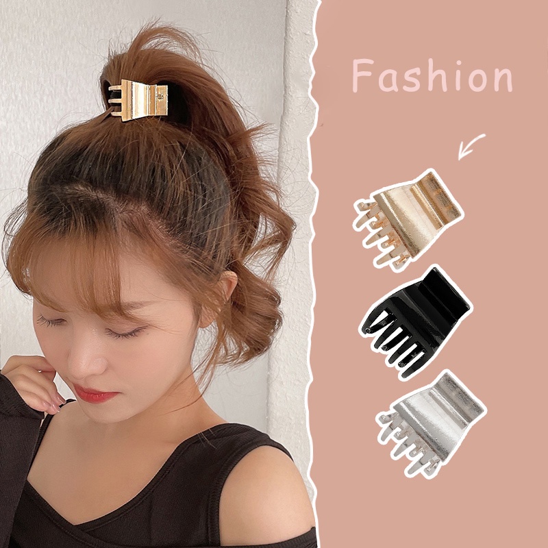 Kẹp tóc đuôi ngựa bằng hợp kim phong cách Hàn Quốc kiểu dáng thời trang