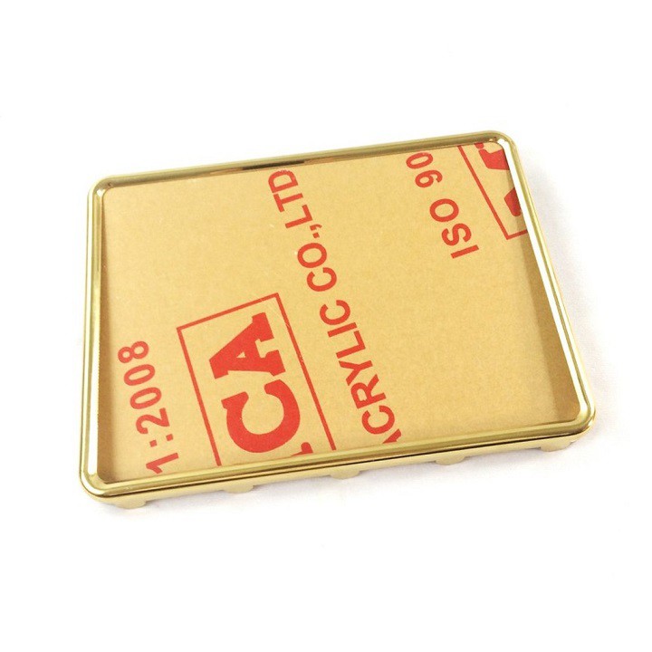 Khung biển số xe máy 7 màu ti tan vàng giá 1 khung viền