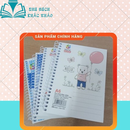 Sổ lò xo A6 200 Trang HẢI TIẾN
