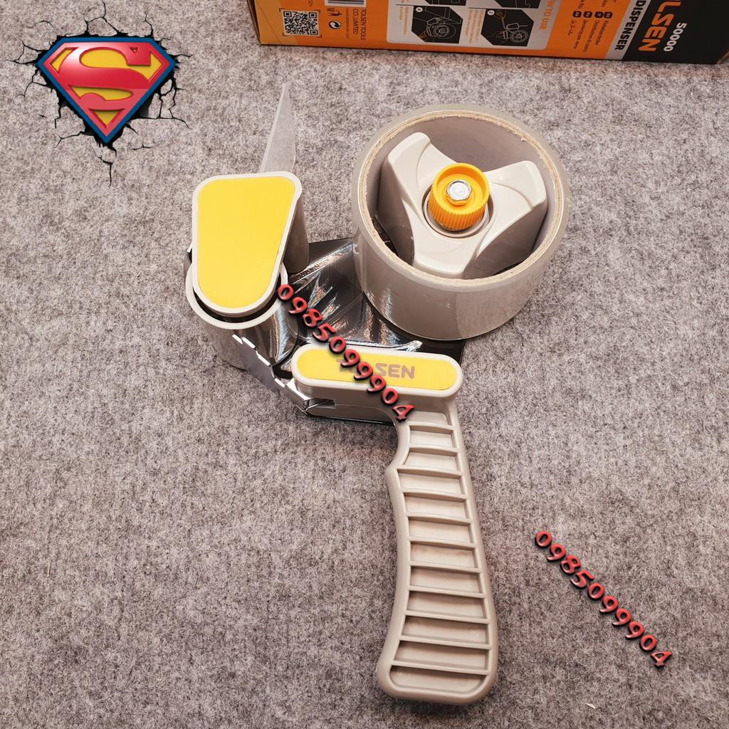 Dao cắt băng keo thông minh - Bộ Dụng Cụ Dán Băng Keo TOLSEN 50000 kéo băng keo lớn cầm tay thùng carton gói hàng