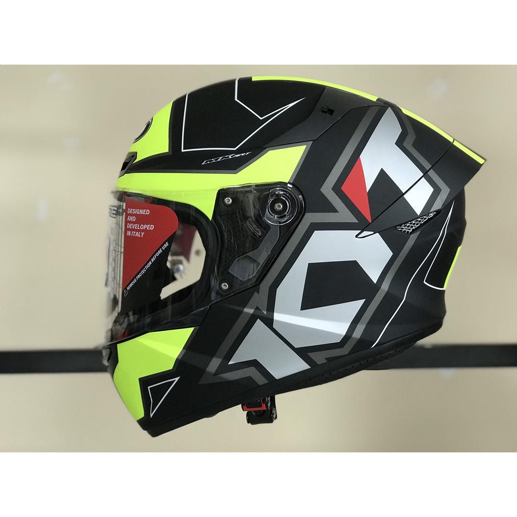 Nón bảo hiểm fullface KYT TT Course size M L XL chính hãng tem Electron black/yellow