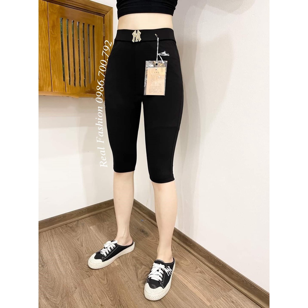 Quần legging ngố nữ,quần legging lửng nữ vải umi hàn đính đá NYY, chất vải co dãn 4 chiều có bigsize Real Fashion | BigBuy360 - bigbuy360.vn