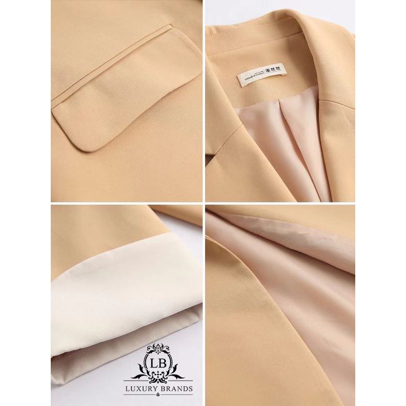 [CÓ SẴN] Áo khoác nữ dáng vest blazer chất đẹp dày dặn dáng basic một cúc trơn | BigBuy360 - bigbuy360.vn