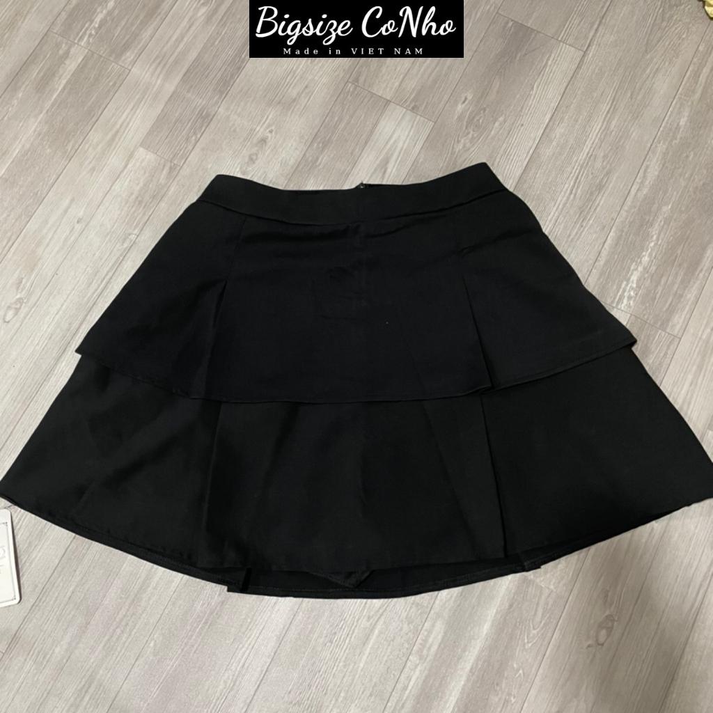 Chân váy bigsize nữ, Chân váy xếp ly bigsize CV9-bigssize cô nhỏ