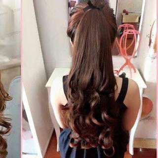 Tóc Giả Cột Đuôi Ngựa Xoăn Cao Cấp