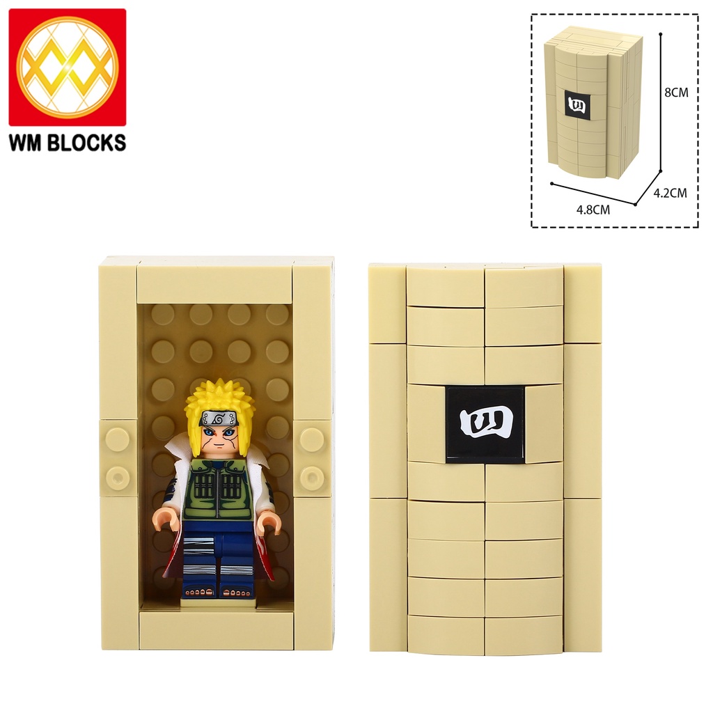 Naruto Reincarnated Coffin 4 Bên thứ ba MOC Khối xây dựng Lego nhỏ Đồ chơi Hình dán Minifigure