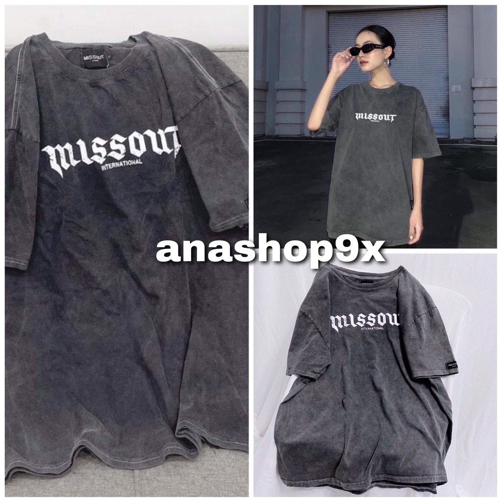 Áo thun loang MISSOUT form rộng hot  Áo phông tay lỡ chất su mềm anashop9x