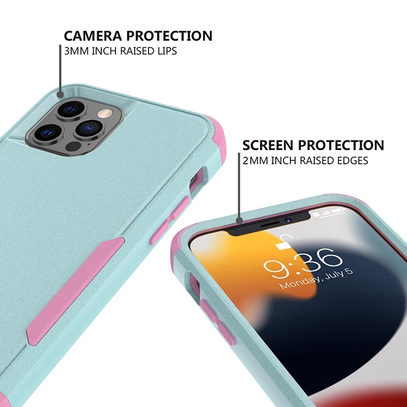 Ốp Điện Thoại Cứng Chống Sốc Bảo Vệ 360 Độ Cho iPhone 13 Pro Max 11 Promax 14 11 Pro 11 XSmax XS / X XR 8Plus 7Plus 6Plus