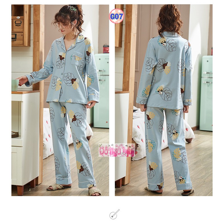 Bộ Pijama Dài Tay Mã G2 (cotton Mềm Mịn)