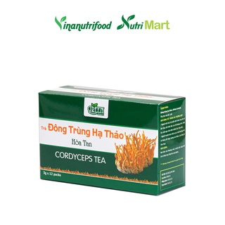 Trà đông trùng hạ thảo Vinanutrifood T03, hỗ trợ ngăn ngừa ung thư, tăng cường sức đề kháng (3g x 12 gói)