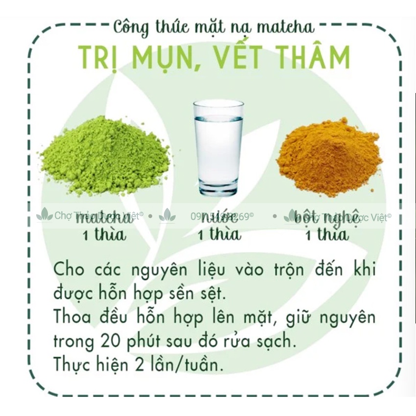 Set 10 loại bột cho da mun (Bột hữu cơ, kháng khuẩn, ngăn ngừa mun ẩn, dưỡng da) - Chợ Thảo Dược Việt