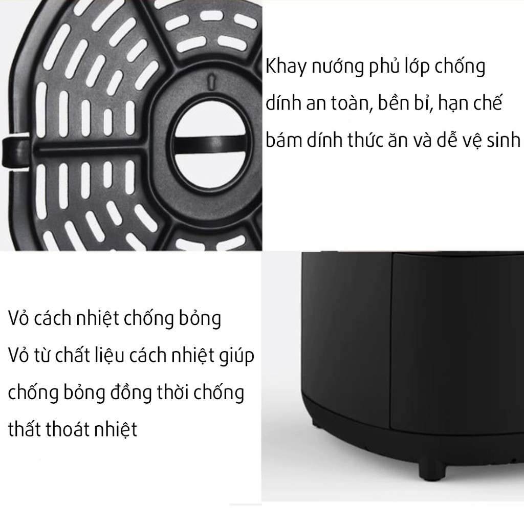 Nồi Chiên Không Dầu Xiaomi Deerma KZ100 Dung Tích 3L