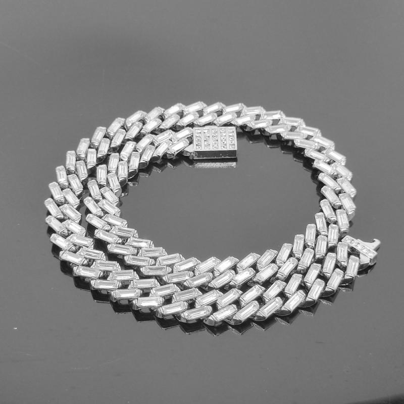 Vòng cổ 13MM Đính Đá Phong Cách Hip Hop Cho Nam Và Nữ