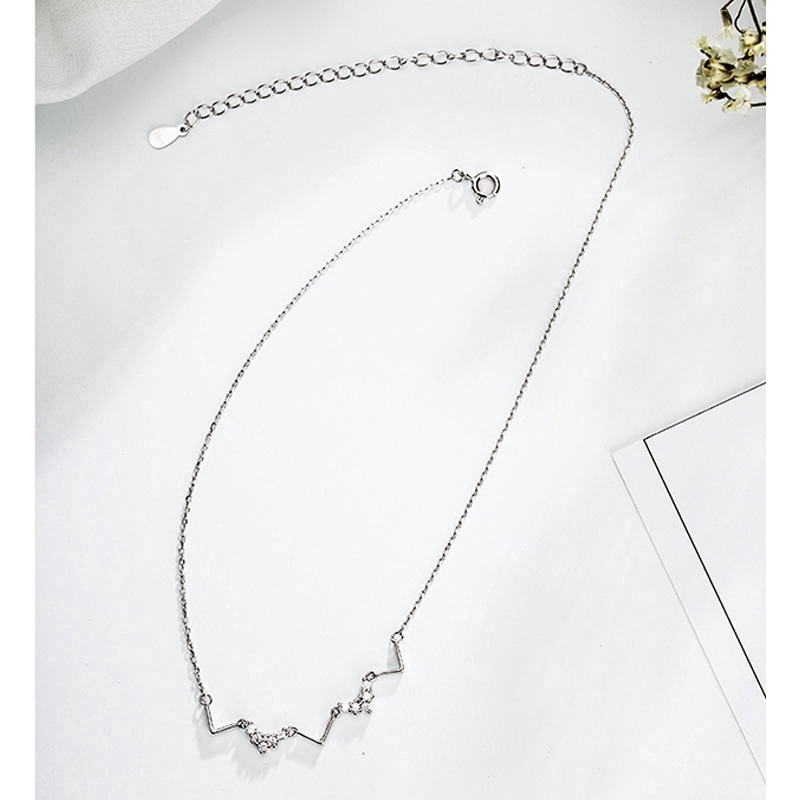 Vòng cổ chocker bạc đính đá pha lê thời trang nữ | BigBuy360 - bigbuy360.vn