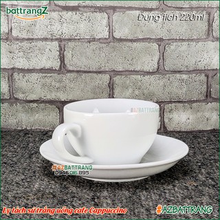 Ly tách cafe sứ trắng Bát Tràng cao cấp