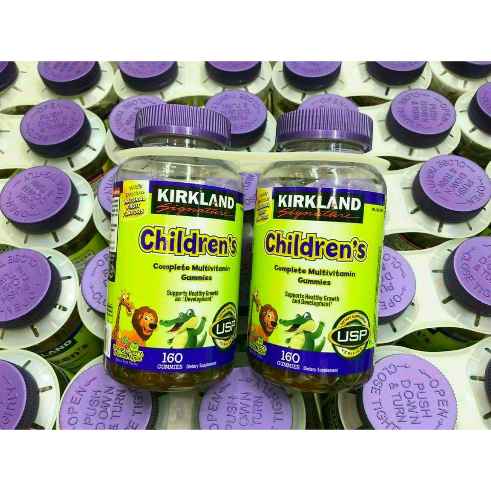 DATE 11.21 Kẹo bổ sung Vitamin dành cho trẻ em Kirkland Signature Children’s Complete Multivitamin 160 viên