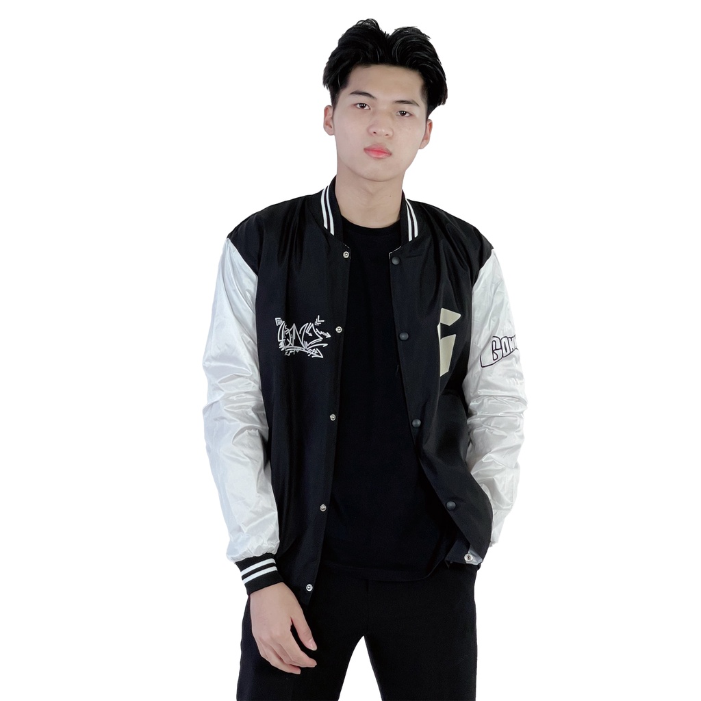 Áo khoác dù bomber nam nữ form rộng 4YOUNG BBLV08