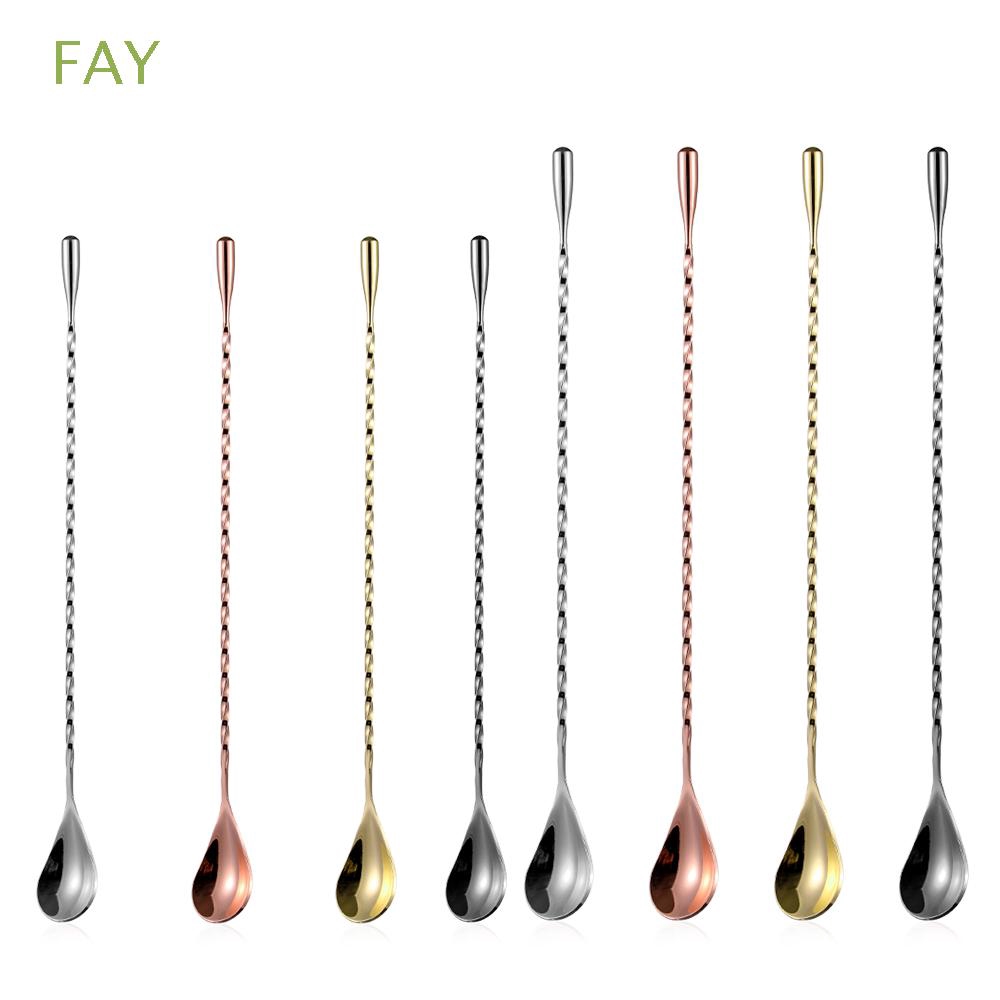 FAY Spiral Mixing Stainless Steel Stirring Bar Accessories Cocktail Spoons | BigBuy360 - bigbuy360.vn