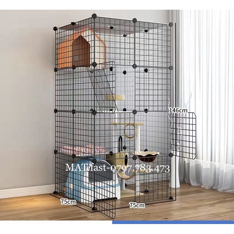 {GIÁ RẺ NHẤT} Chuồng PET Sỉ lẻ tấm lưới ghép chuồng cho pet yêu (tặng kèm chốt)