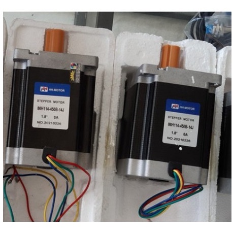Động cơ step DMA860H 8Nn hiệu LEADSHINE chuyên dùng cho máy CNC ngoài ra còn gọi là động cơ bước kết hợp driver DMA860H.