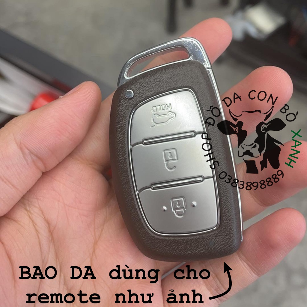 Bọc Da Chìa Khoá Hyundai Tucson, Elantra, Sonata Handmade Da Thật 008