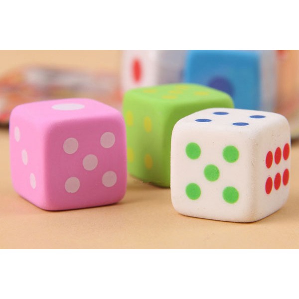 3 Cục Tẩy Hình Xúc Xắc