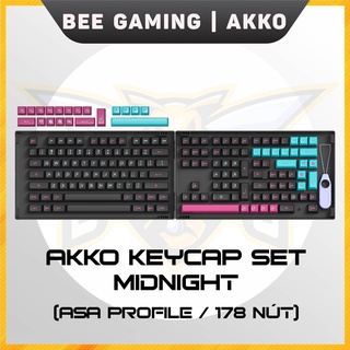 [Mã SKAMSALE0123 giảm 10% đơn 200k] Keycap AKKO Midnight (PBT DoubleShot, ASA Profile, 178 nút )