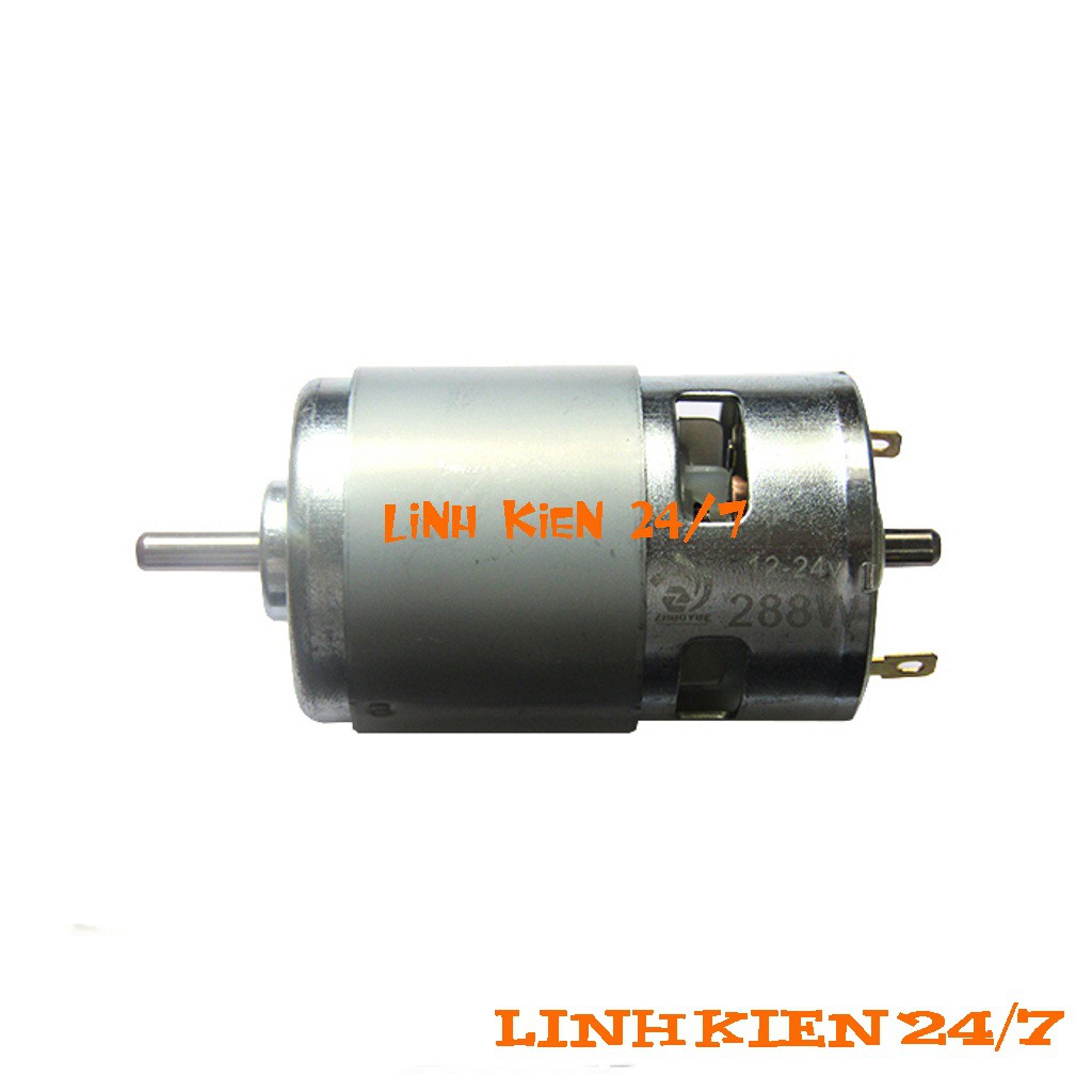 Động Cơ DC RS775-288W Siêu Khỏe DC 12V-24V (Loại Xịn)