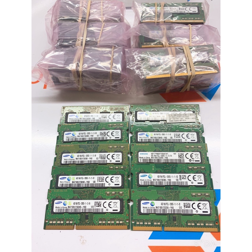 Ram laptop DDR3L 4Gb, 8Gb bus 1600, 1333 và các loại khác, bảo hành 1 năm