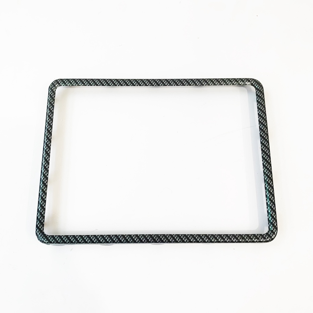 Khung Ốp biển số Inox xi Carbon Gắn mọi loại xe gắn máy