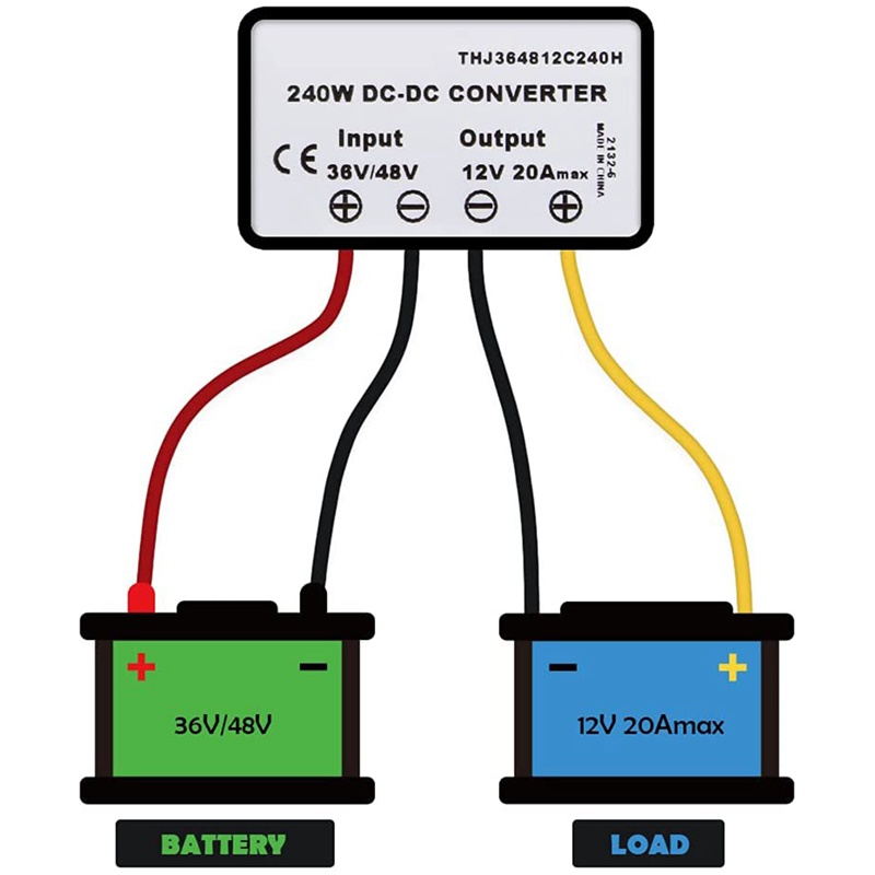 Mô Đun Hạ Áp DC 36V / 48V Xuống 12V 20A
