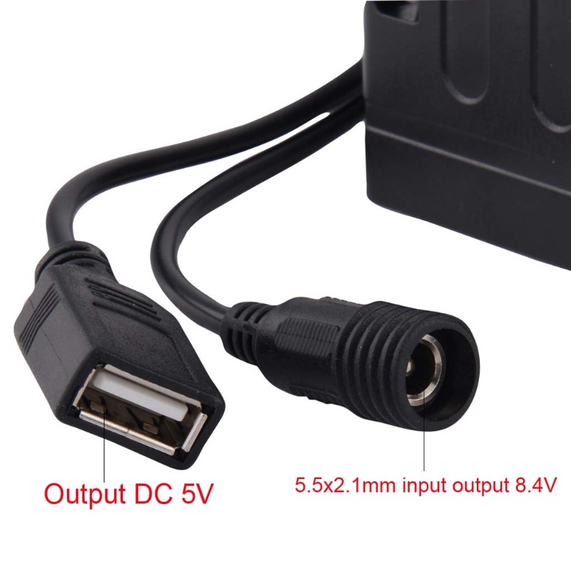 Hộp đựng pin chống thấm nước 5V 8.4V 6x 18650 dành cho đèn xe đạp/ điện thoại di động