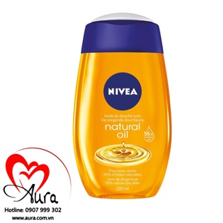 Sữa tắm nivea natural oil 200ml