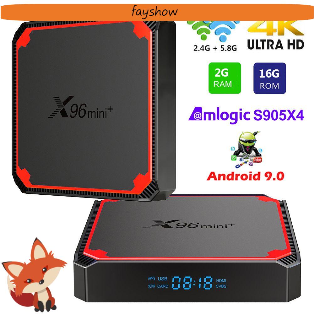 TV Box X96 mini Plus 2.4G/5G thông minh 3D 4K Amlogic S905X4 Android 9.0 2GB 16GB lõi tứ