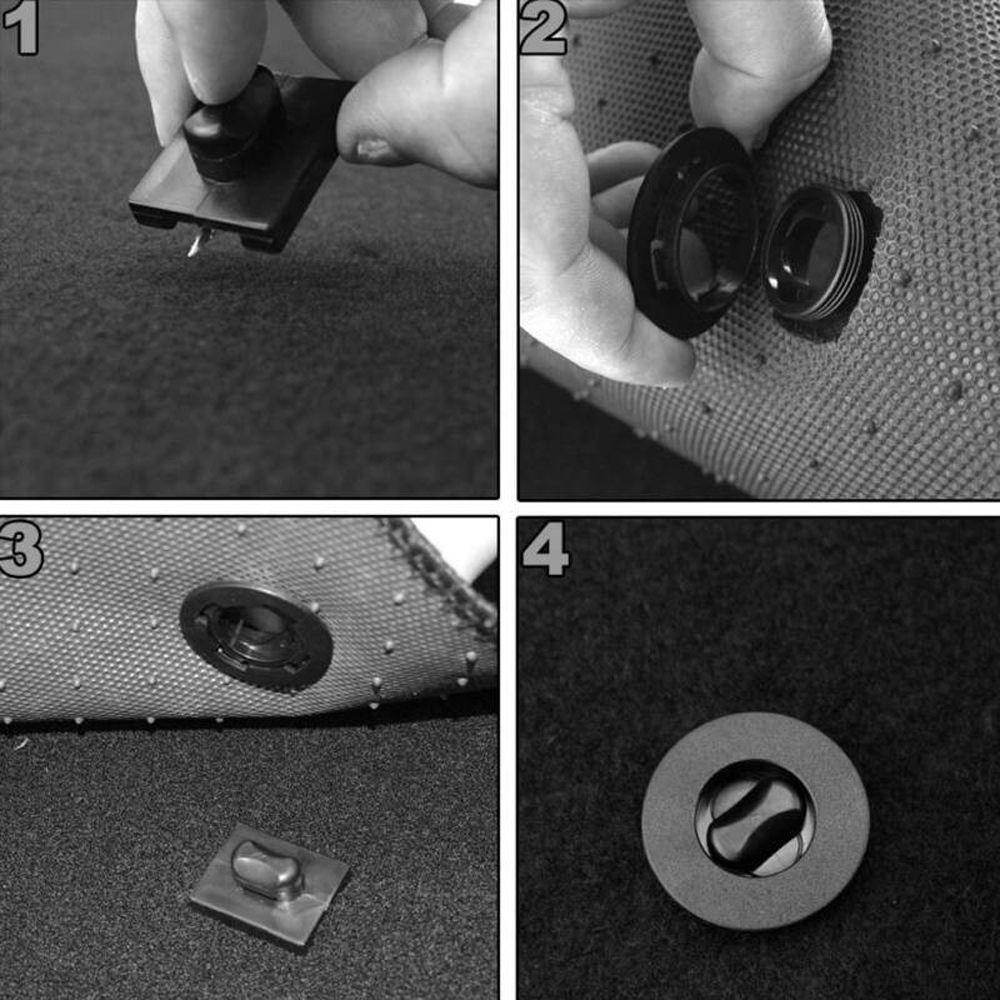 Set 1 / 4 Kẹp Cố Định Thảm Lót Sàn Xe Hơi Tiện Dụng