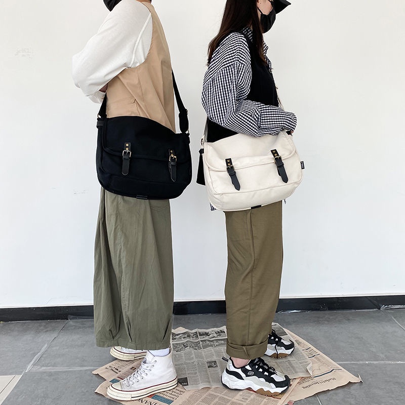Túi Vải Canvas Đeo Vai 4 Kiểu Dáng Dễ Thương Xinh Xắn Cho Nữ