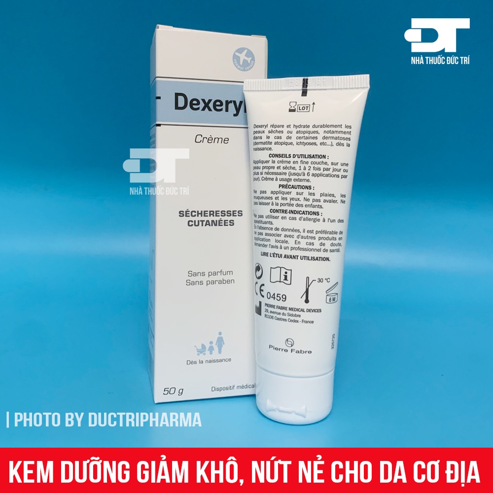 Kem dưỡng Dexeryl giảm thô ráp, nứt nẻ cho da chàm, da cơ địa 50g