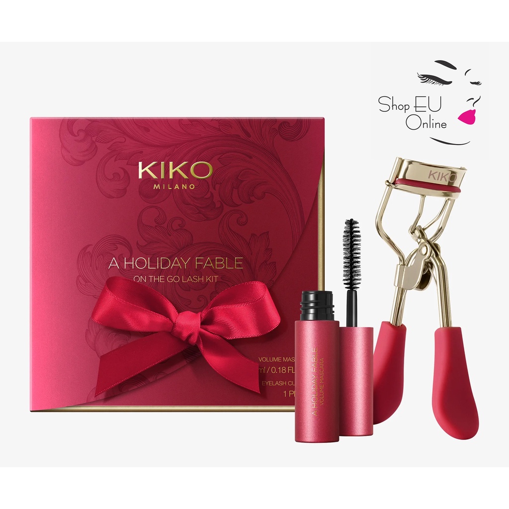 Sét kẹp bấm mi + mascara Kiko A Holiday Fable On The Go Lash Kit - Kiko milano Italy