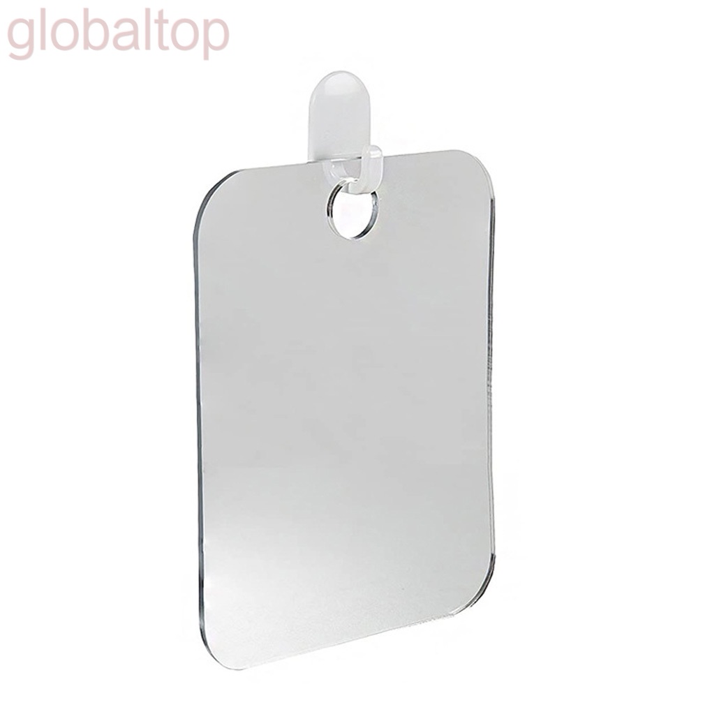 [Hàng mới về] Gương cạo râu bằng acrylic chống sương mù di động tiện dụng cho nam