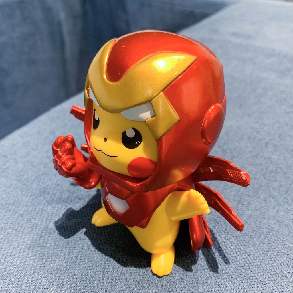 Mô hình Pika x Ironman cao 13cm, nặng 240g, thiết kế độc đáo, hoàn thiện tốt, chất liệu cao cấp