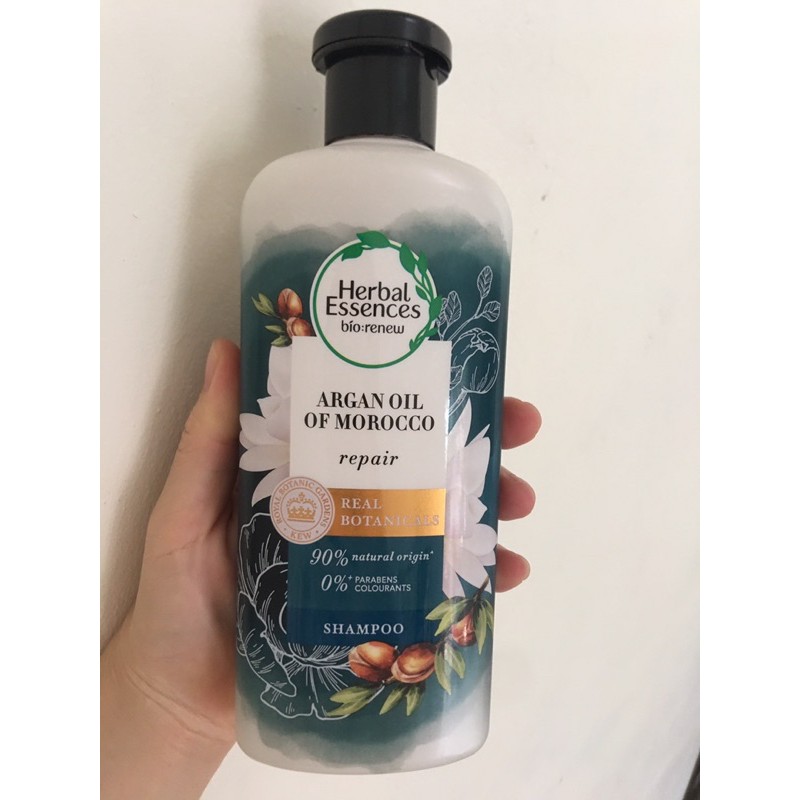 [ MẪU MỚI 2021] Dầu gội phục hồi hư tổn herbal essences tinh chất argan morocco 400ml