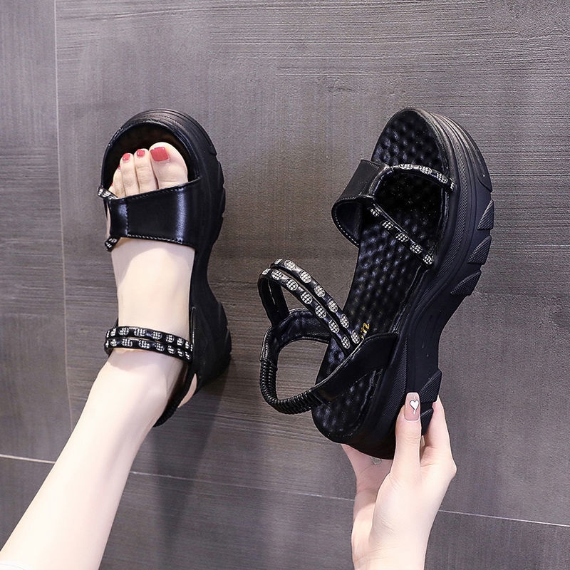Sandal Đế Xuồng Thiết Kế Mới Thời Trang Mùa Hè Theo Phong Cách Pháp Cho Nữ