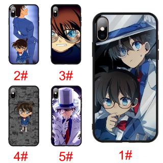 Ốp lưng TPU mềm in hình thám tử Conan cho IPhone XS Max/XR/X/5S/6s/7/8 Plus