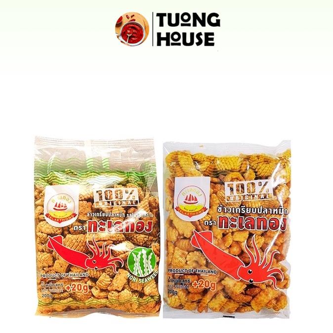 Bánh Snack mực Thái Lan TALAETHONG gói lớn 220g