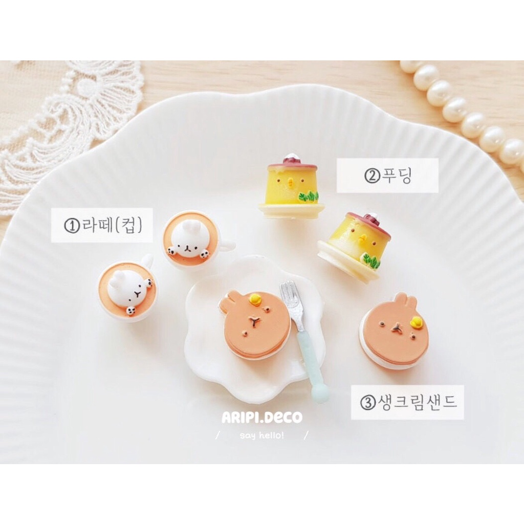 Charm hình bánh thỏ siêu xinh B2 /Nguyên liệu làm phụ kiện handmade vòng tay