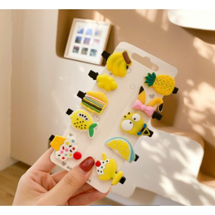 Set 10 kẹp tóc cho bé , kẹp tóc cho bé