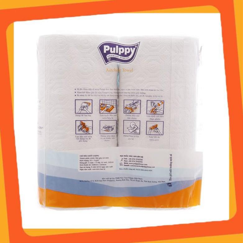 GIẤY ĐA NĂNG PULPPY BẾP (X2 CUỘN) [dropdt]