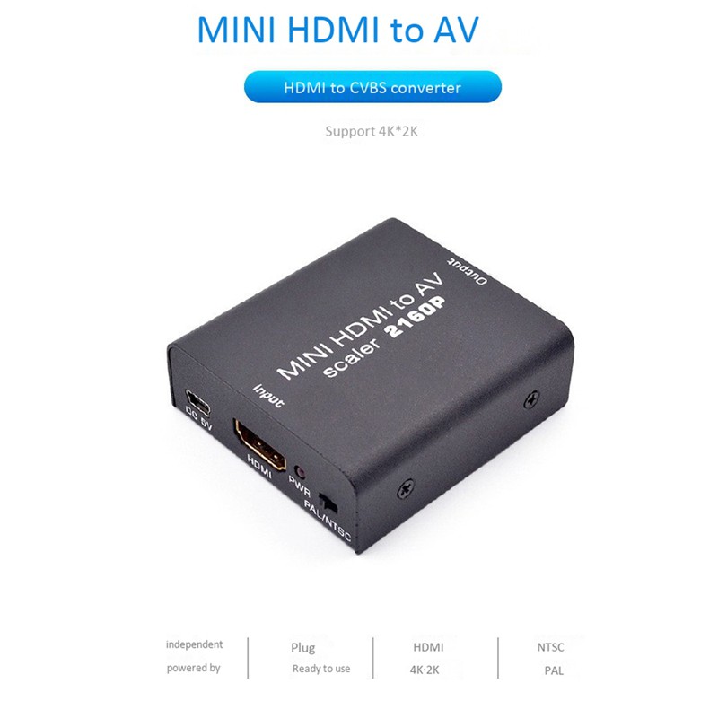 DVD Bộ Chuyển Đổi Hdmi Sang Cvbs Converter Hdmi Sang Av 4kx2k Hd Cho Ps Game Console, Laptop, Set-Top Box