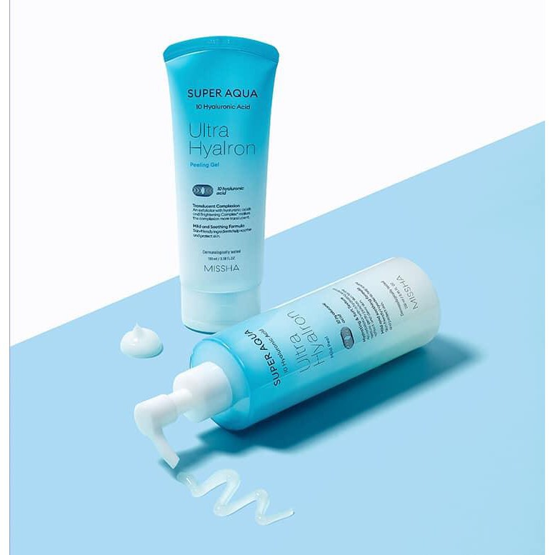 Tẩy Tế Bào Chết Dưỡng Ẩm Làm Sáng Missha Super Aqua Ultra Hyalron Peeling Gel