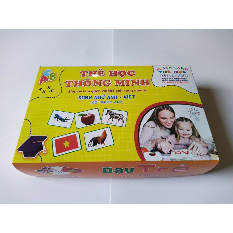 Bộ thẻ học thông minh 18 chủ đề song ngữ tiếng anh chuẩn Glenn Do an Flashcard cho bé 0-6 tuổi